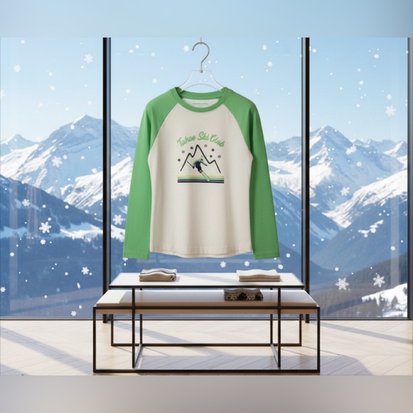 Janie and Jack Other - NWT- Janie and Jack Tahoe Ski Club RaglanTee